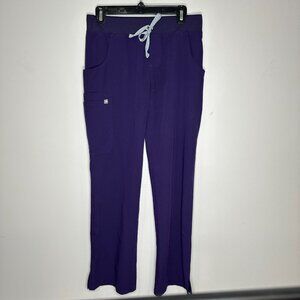 Figs Kade Cargo Scrub Pants Womens Size Small Healthcare Nurse Purple